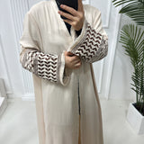 Women's Fashion Casual Embroidery Tassel Cardigan Robe