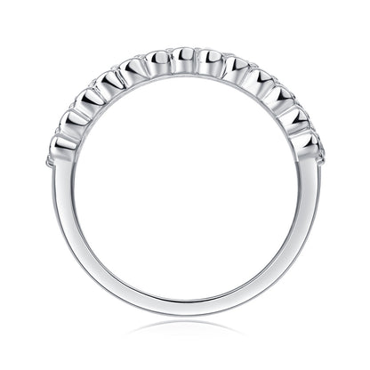 Multi-row Diamond Ring Luxury Fashion Set Moissanite Silver Ring