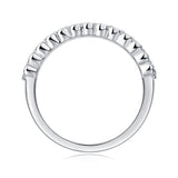 Multi-row Diamond Ring Luxury Fashion Set Moissanite Silver Ring