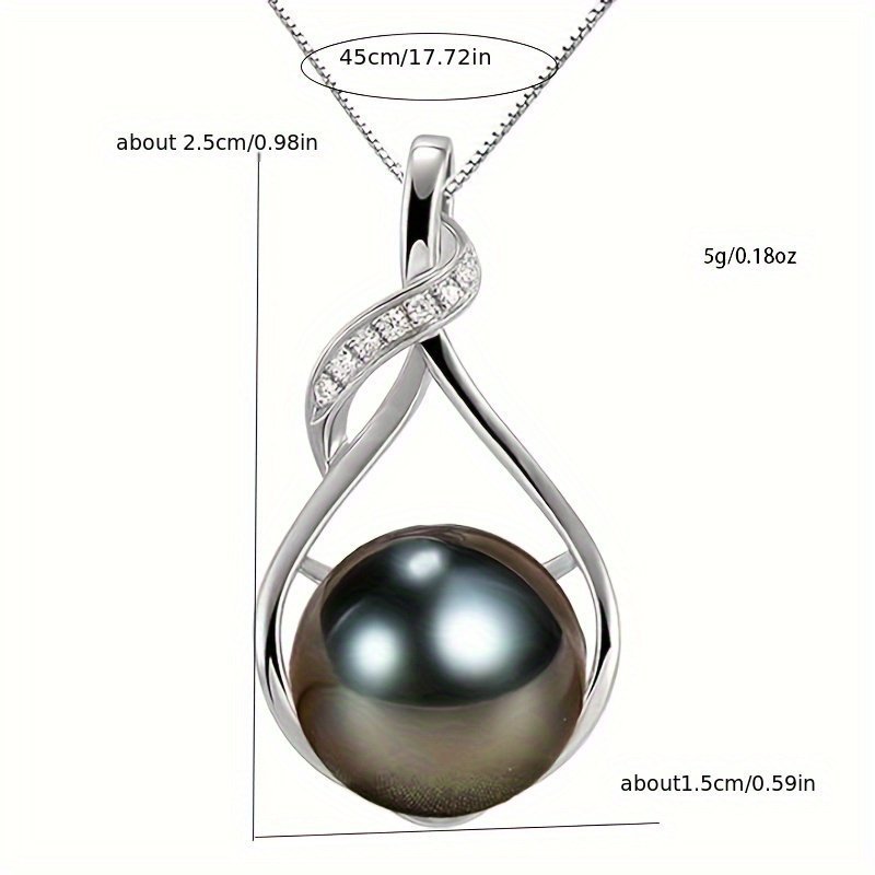 Tahiti Black Pearl Necklace Gift
