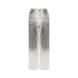 Washed Jeans Original Design High Waist Straight Slim Fit