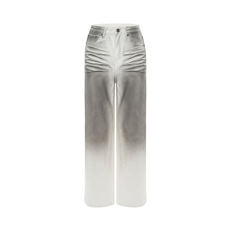 Washed Jeans Original Design High Waist Straight Slim Fit