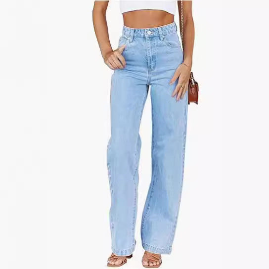 Fashion Women's Jeans Loose All-matching Straight