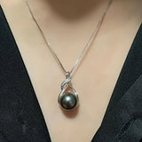 Tahiti Black Pearl Necklace Gift