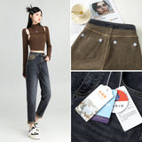 Fashionable High Waist Daddy Jeans For Women